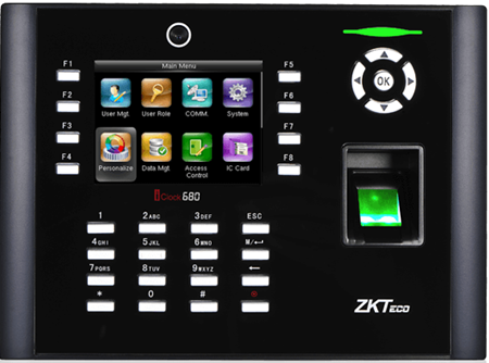 เครื่องสแกนลายนิ้วมือ ZKTeco ZK-iClock680